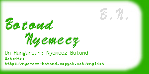botond nyemecz business card